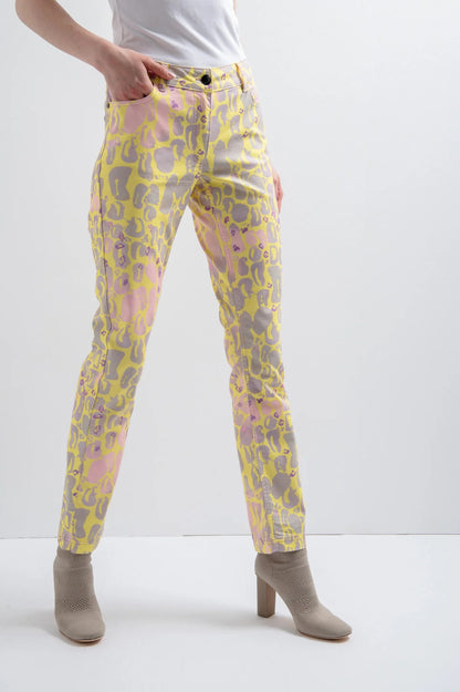 Skinny Jeans with an All-Over Print