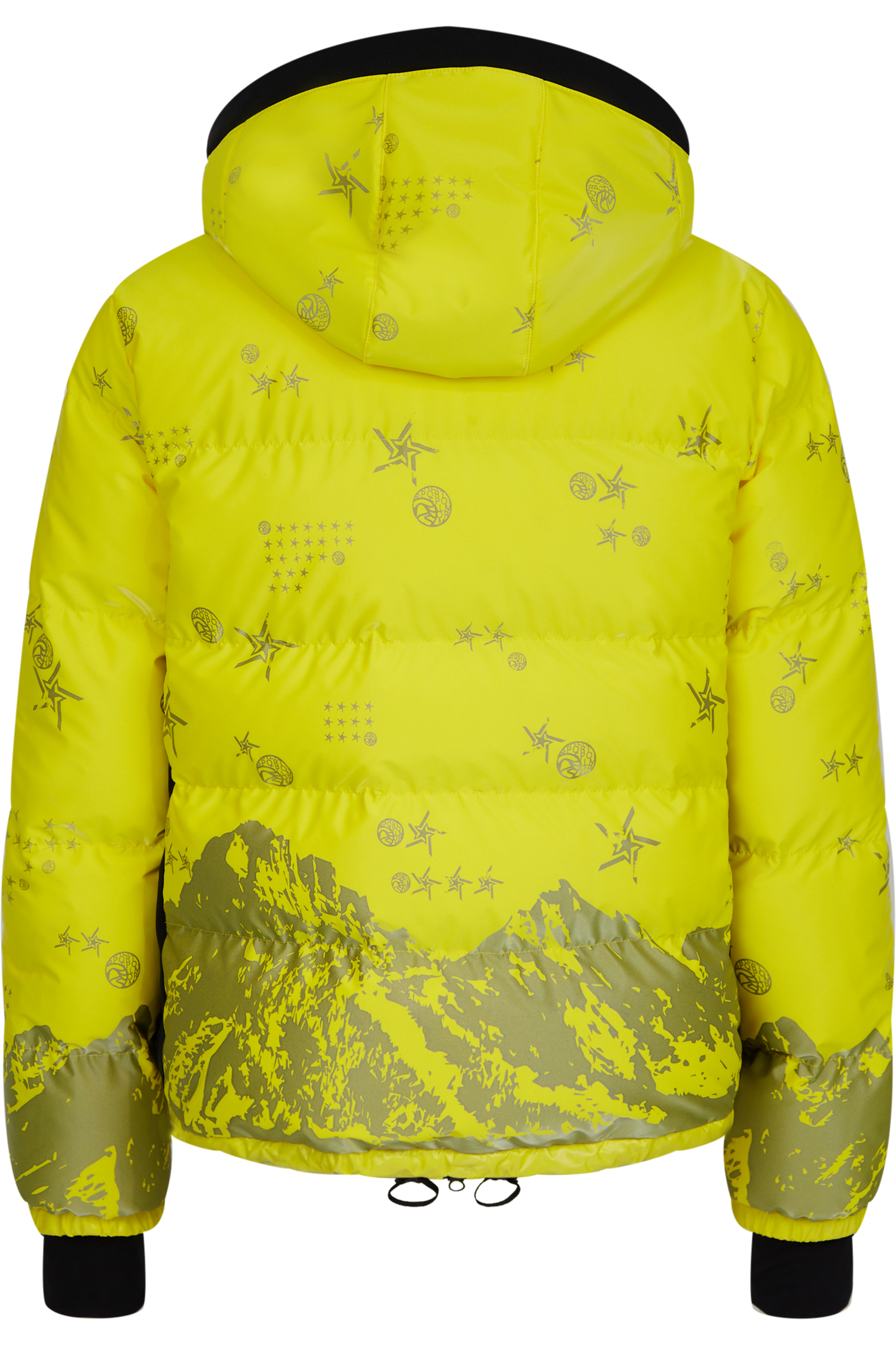 Down Jacket with Degradée Camouflage Print