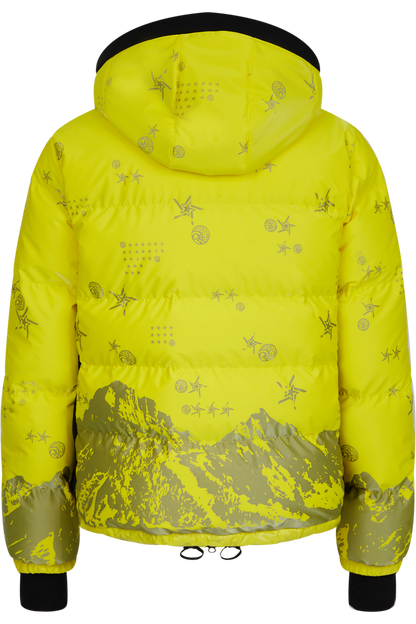 Down Jacket with Degradée Camouflage Print