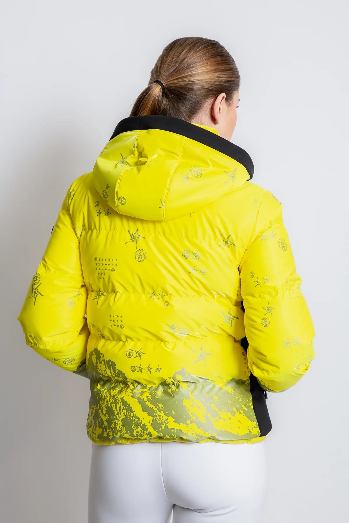 Down Jacket with Degradée Camouflage Print