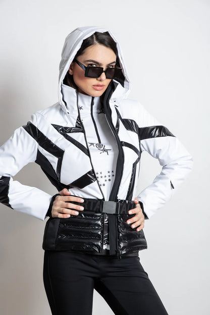 Padded Jacket with Star Print