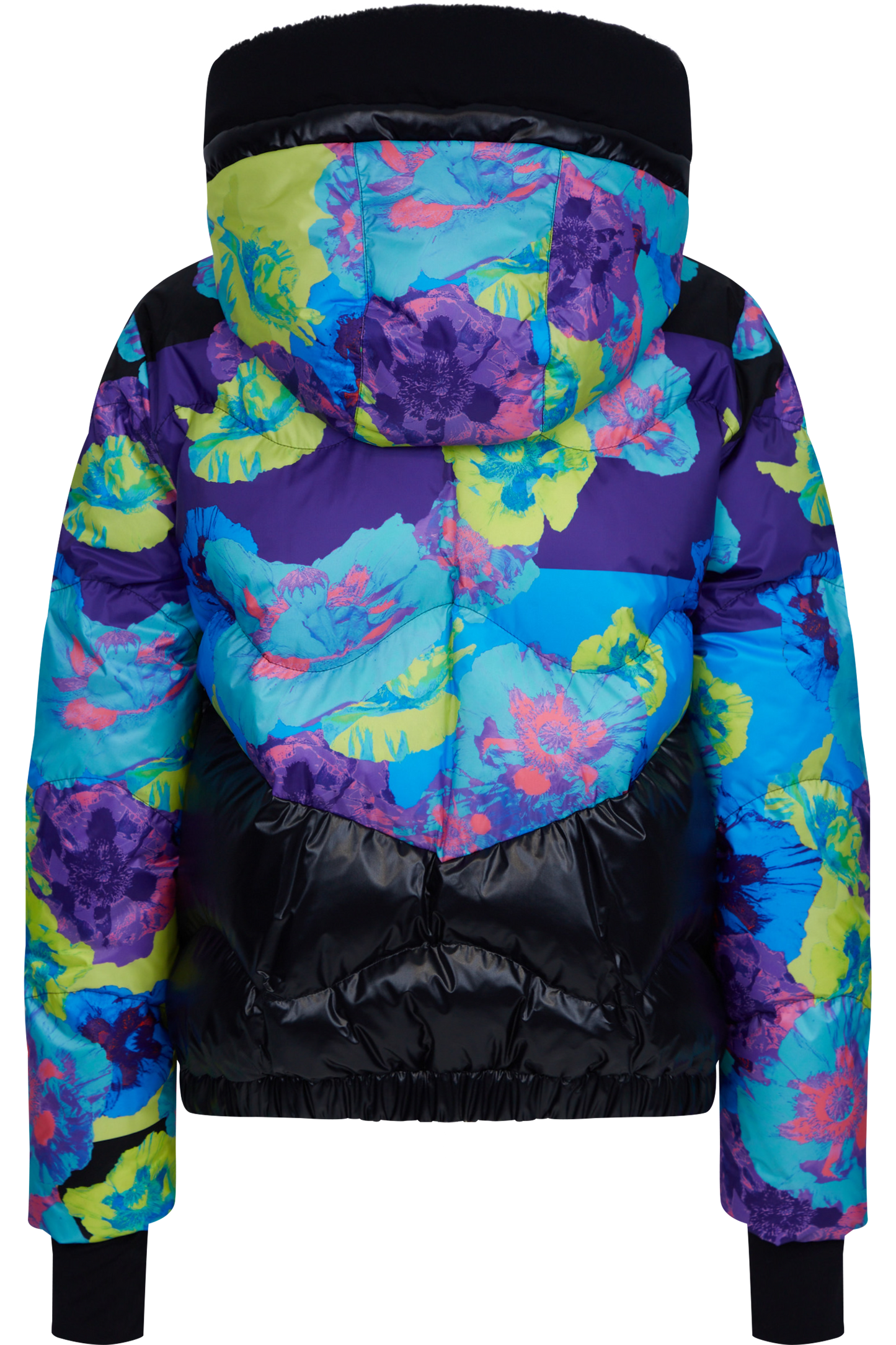 Down Jacket with Floral Print