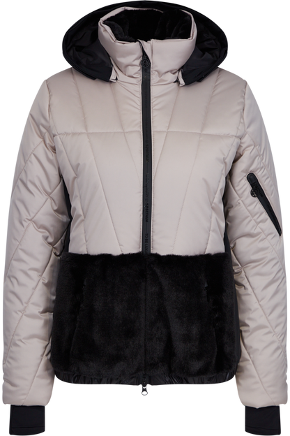 Padded Jacket with Contrast Block