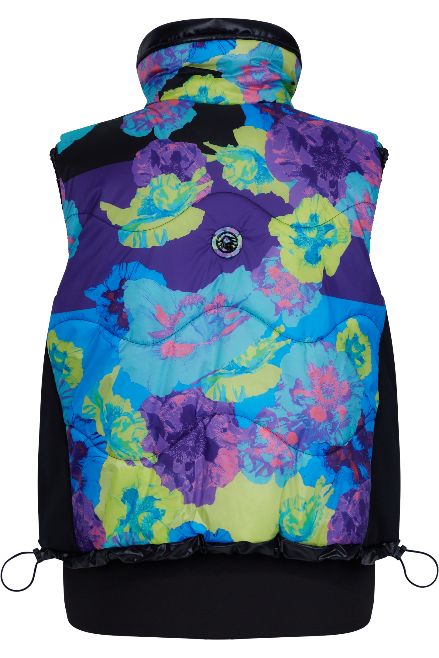 Padded Vest with Floral Print