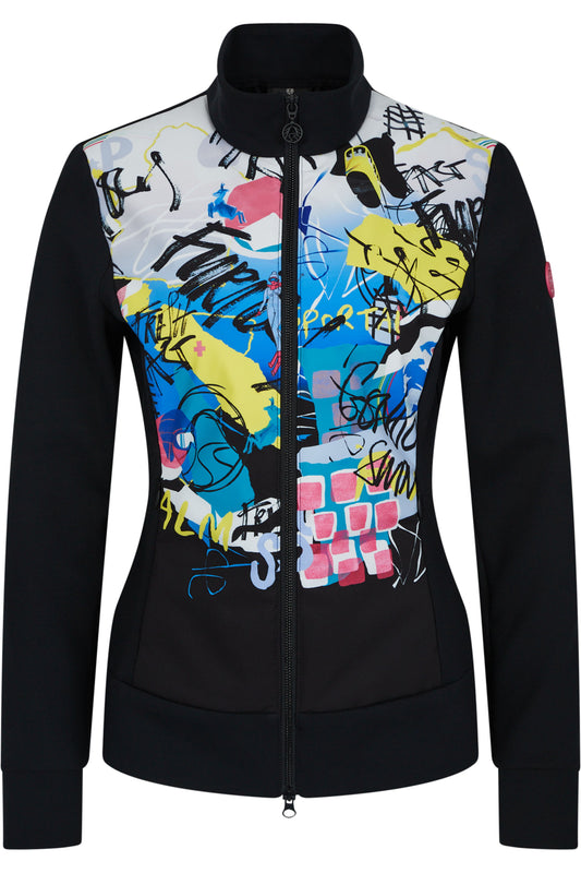 Jacket with Graffiti Print