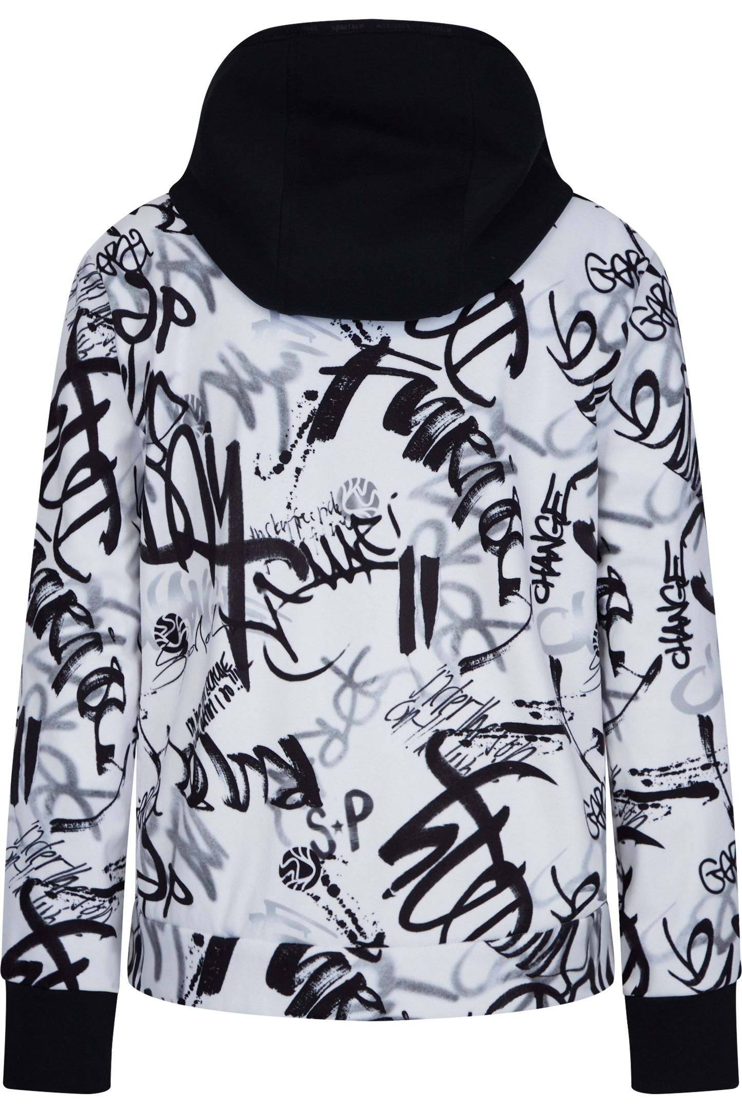 Jacket with Graffiti Print
