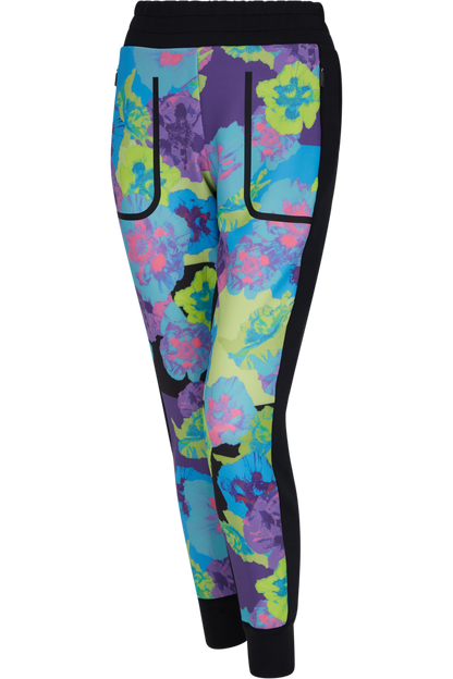 Pants with Colorful Floral Print