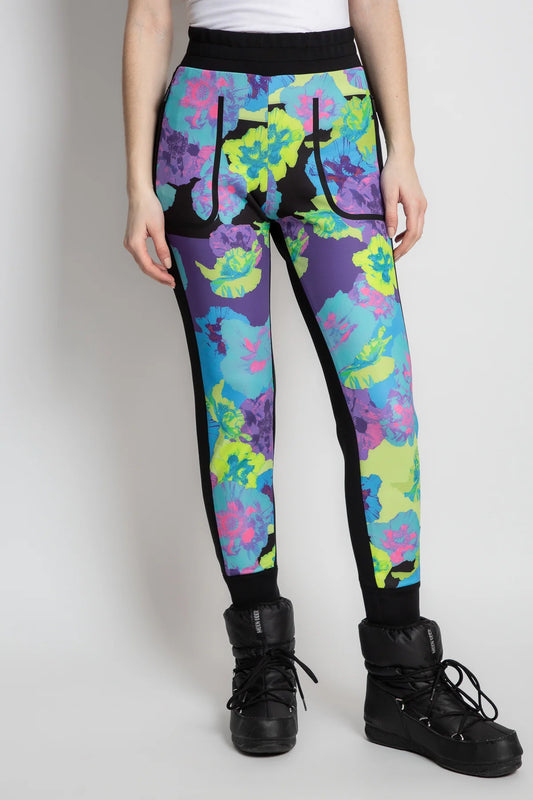 Pants with Colorful Floral Print