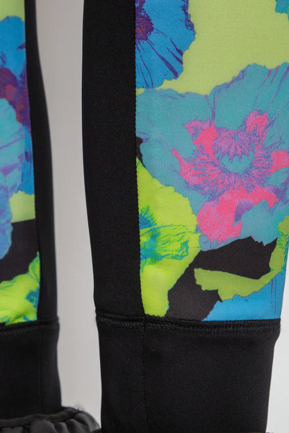 Pants with Colorful Floral Print