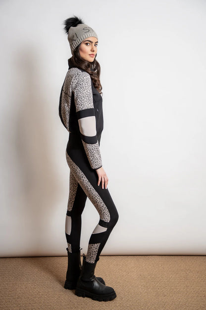 Leggings with Leo Jacquard