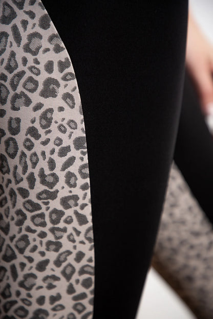 Leggings with Leo Jacquard