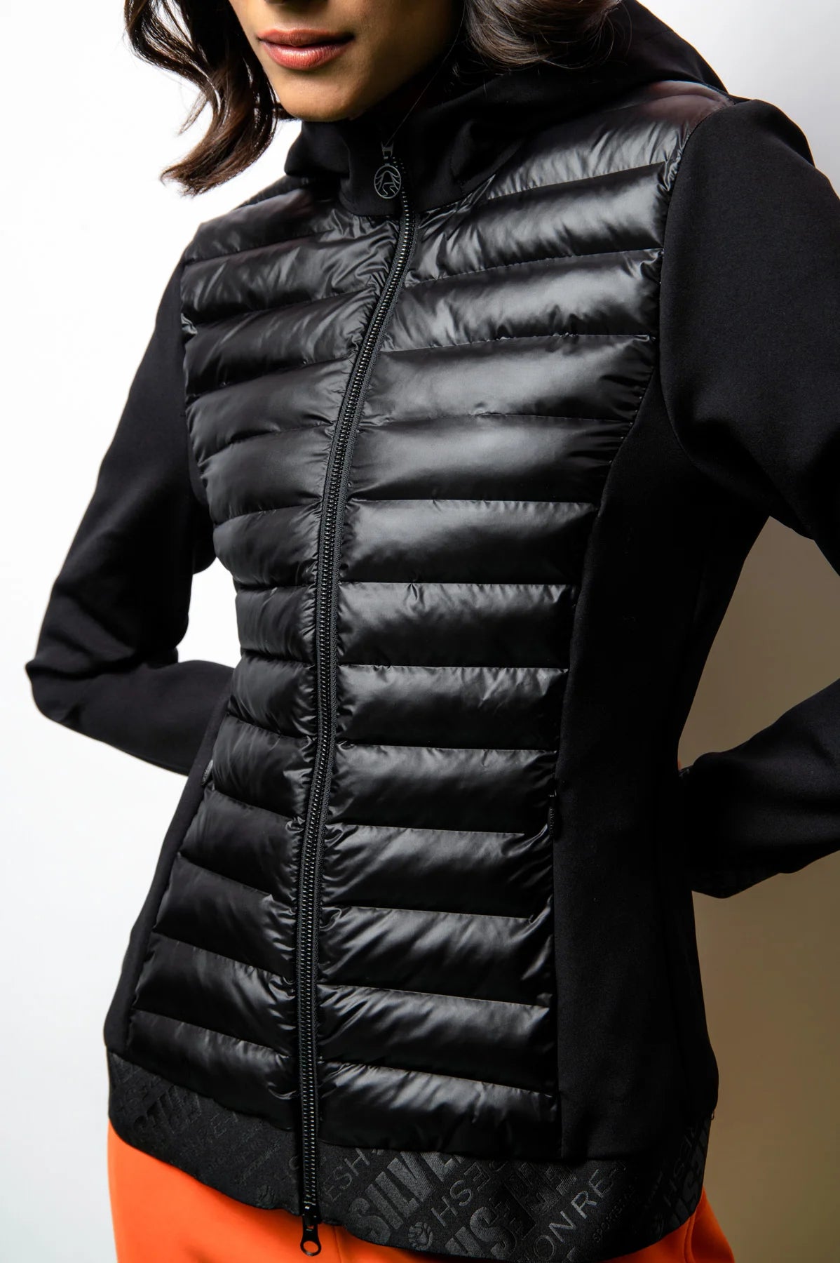 Hooded Jacket with Padded Front
