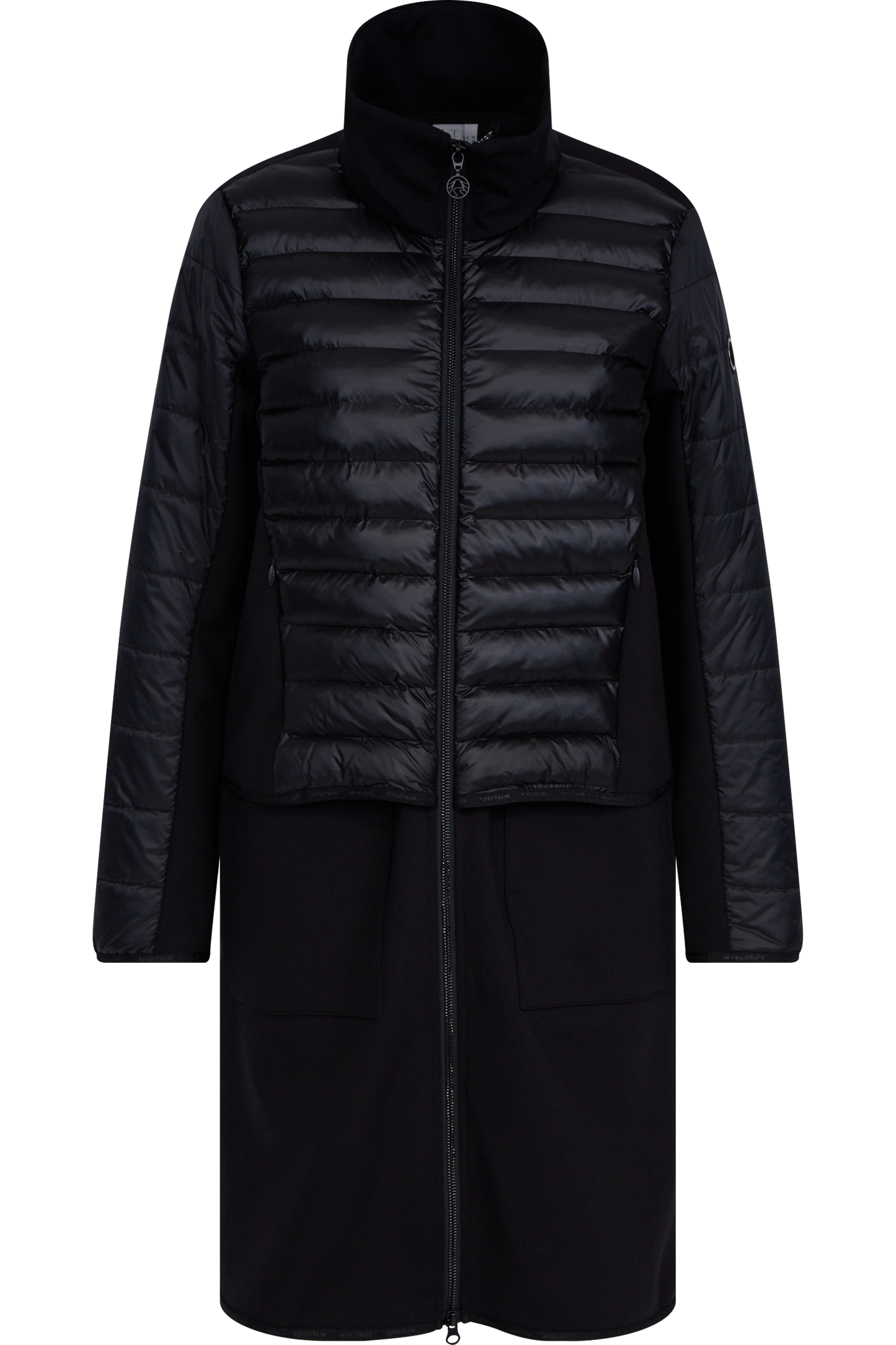Long Jacket with Quilted Front