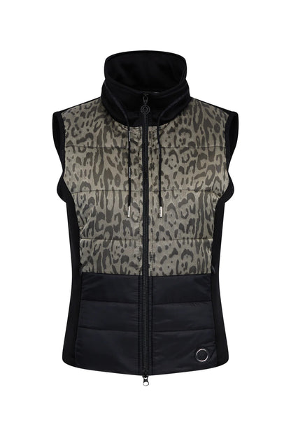 Leoprint Stand-Up Collar Vest