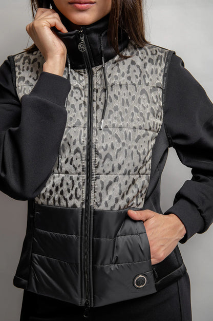 Leoprint Stand-Up Collar Vest