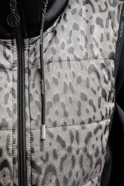 Leoprint Stand-Up Collar Vest