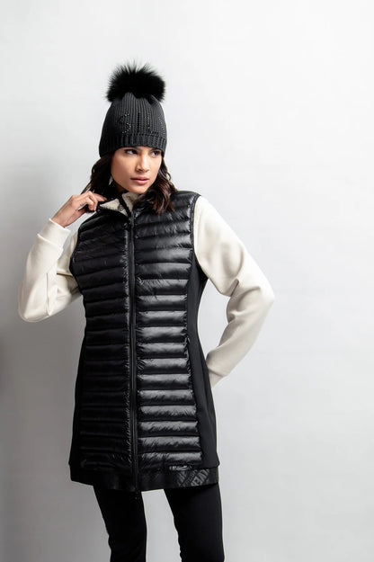 Long Vest with Quilted Pad