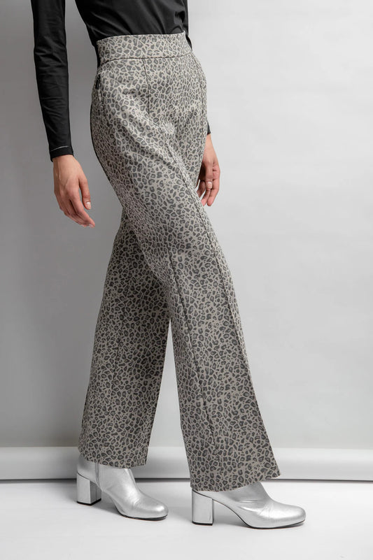 Leopard Jacquard Pants