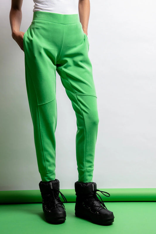 裝飾分割縫鬆緊腰運動褲