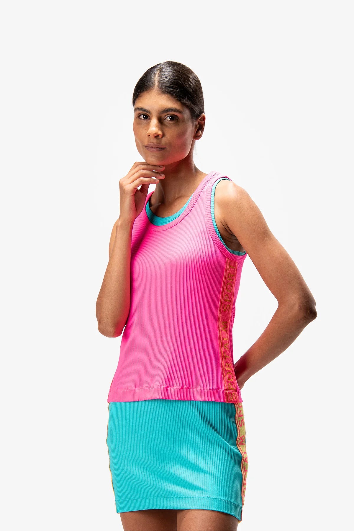 Top with Sportalm Logo  Side Seam