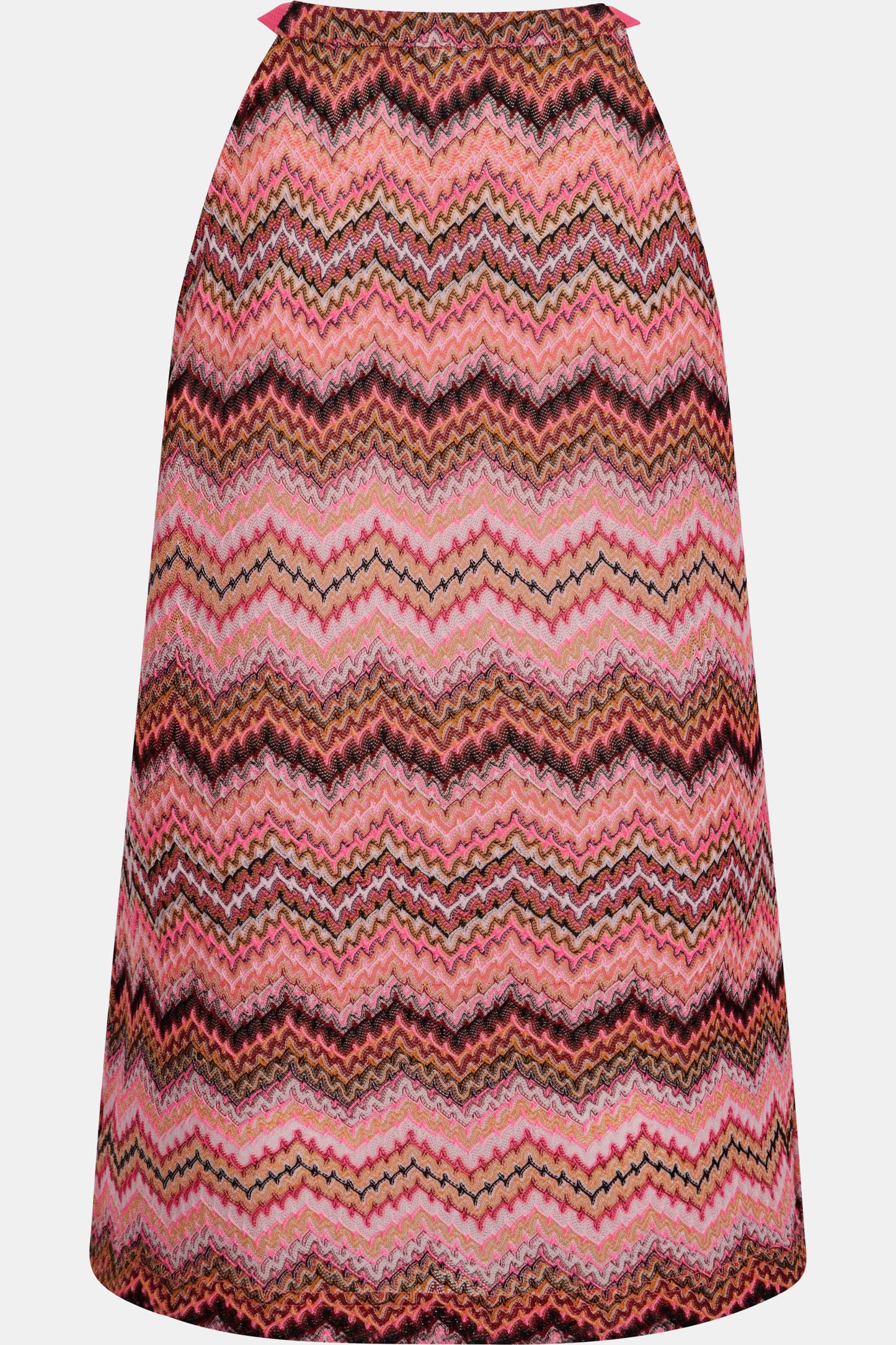 Sleeveless V-neck Shirt with Zigzag Pattern