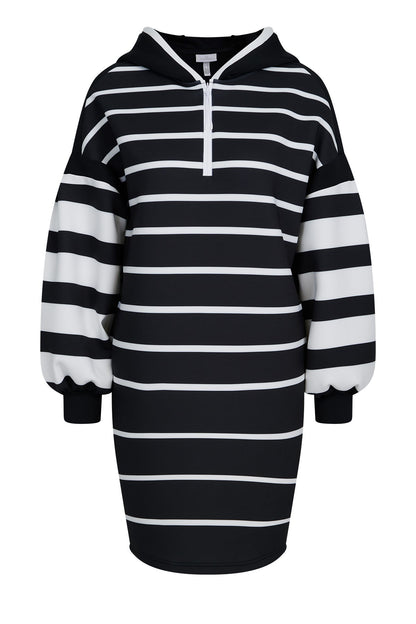 Striped Dress with Hood