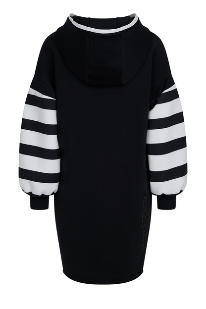 Striped Dress with Hood