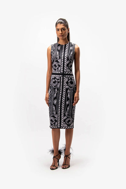 Patterned Shift Dress