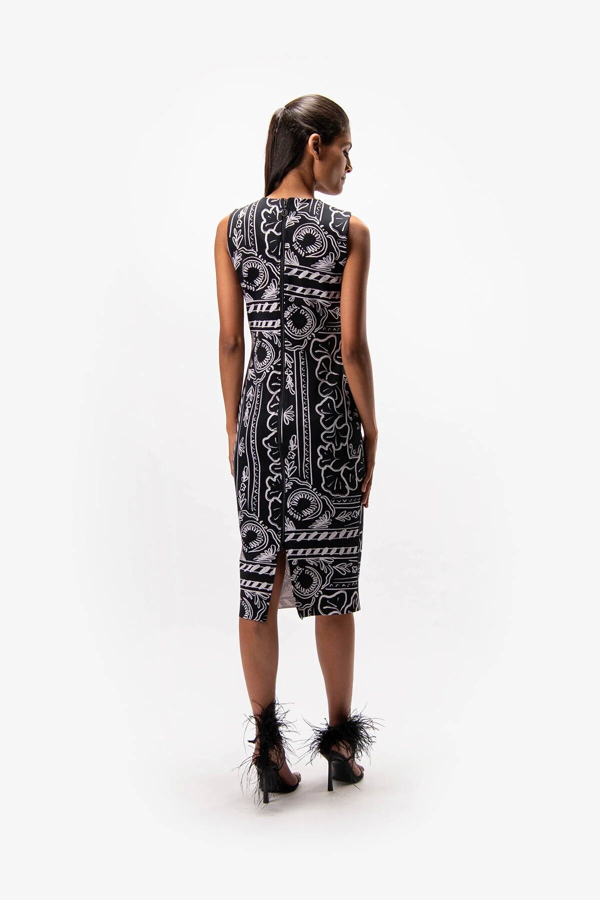 Patterned Shift Dress