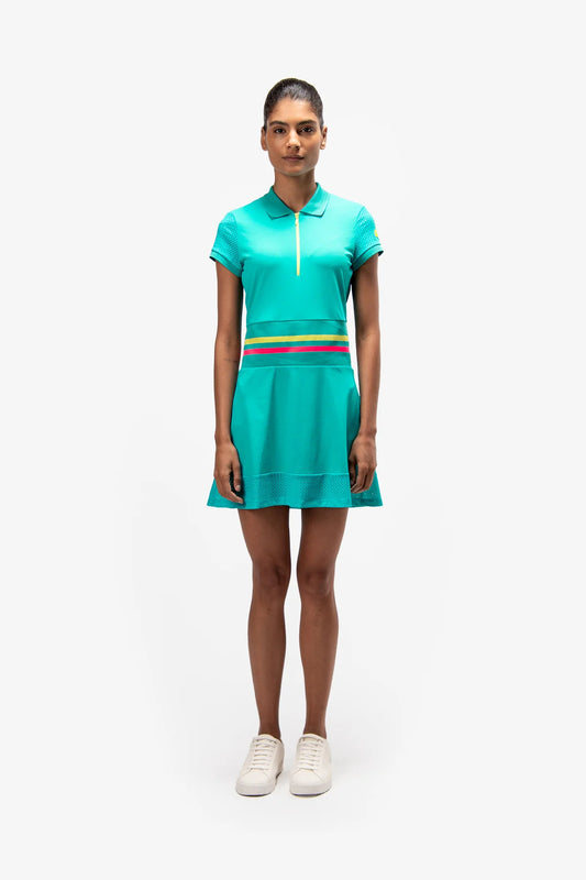 Golf Dress with Knitted Collar