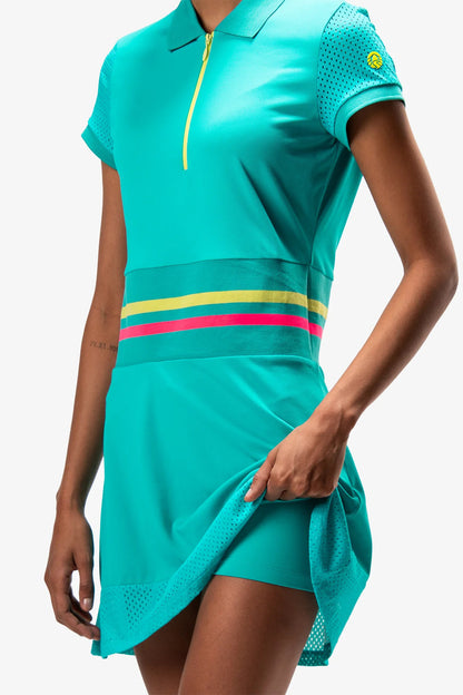 Golf Dress with Knitted Collar