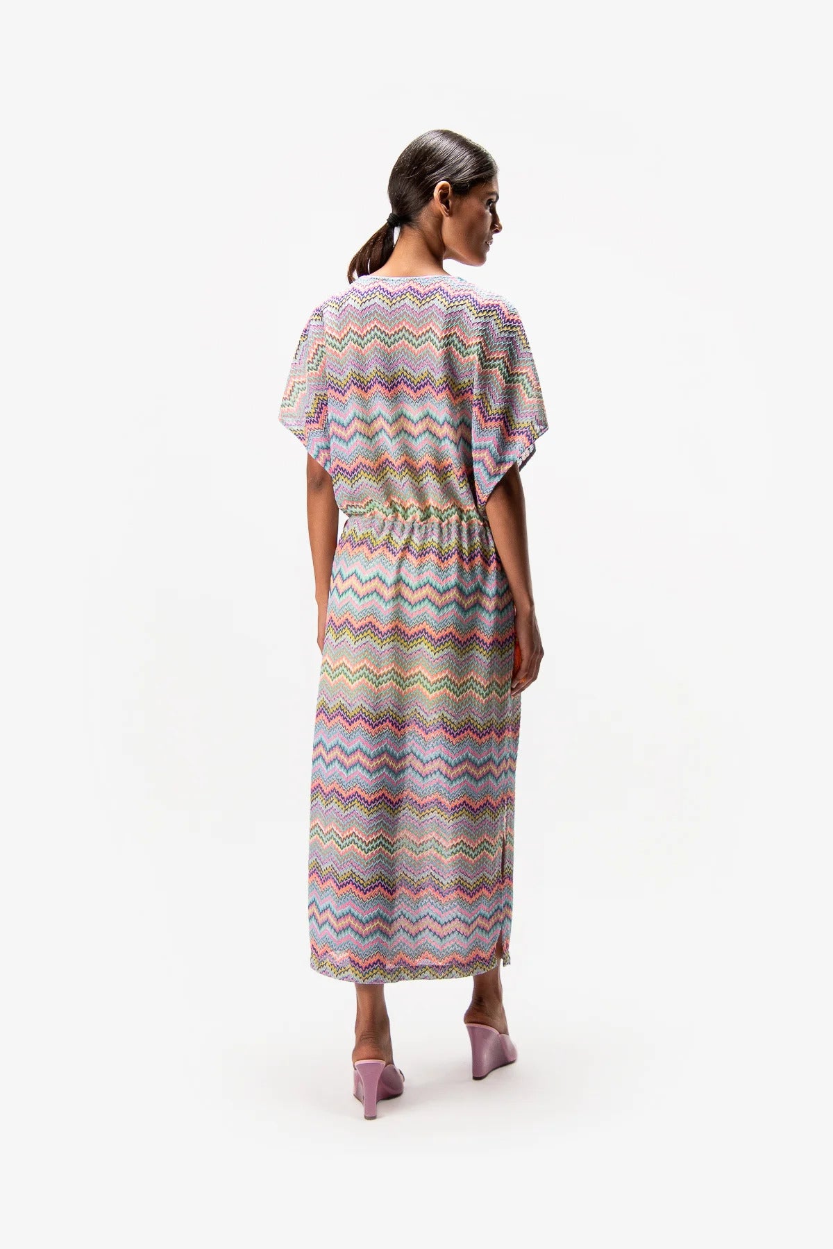 Dress with Zigzag Pattern