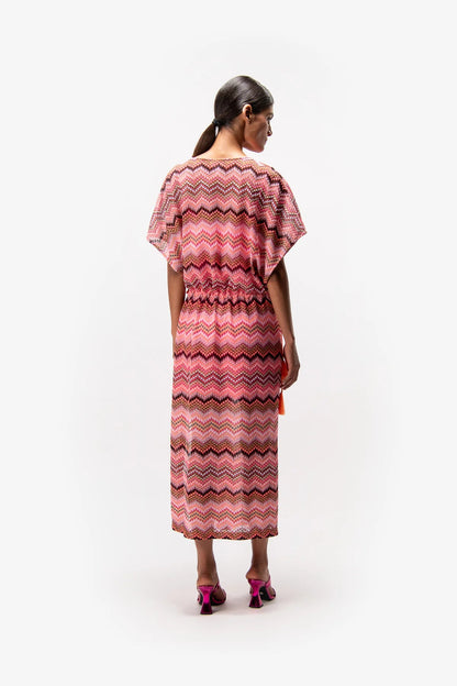 Dress with Zigzag Pattern