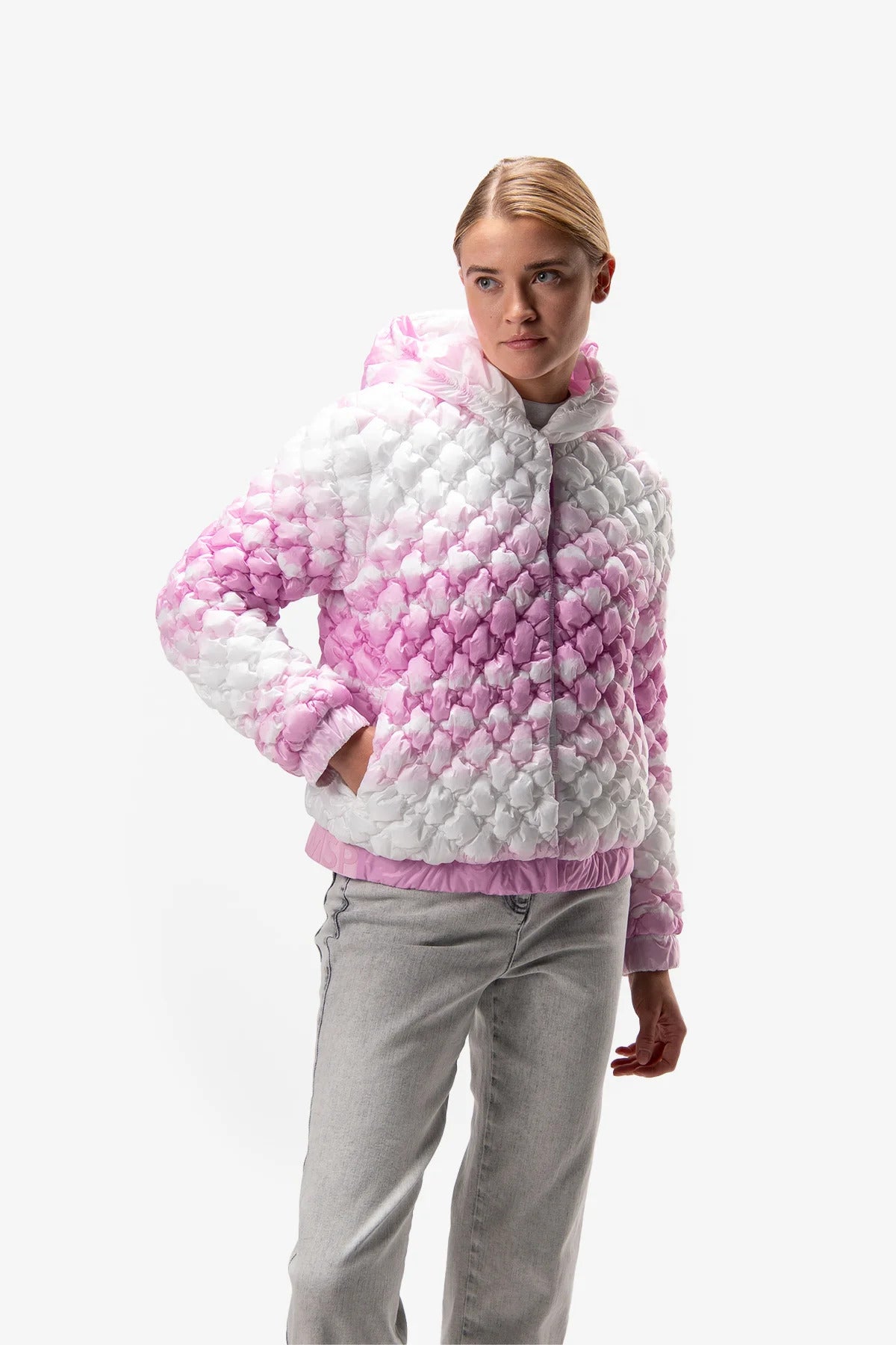 Eye-catching Jacket with A 3D Look