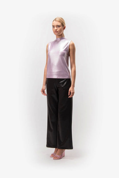 Wide Trousers with Shine