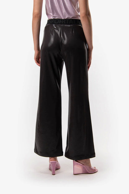 Wide Trousers with Shine