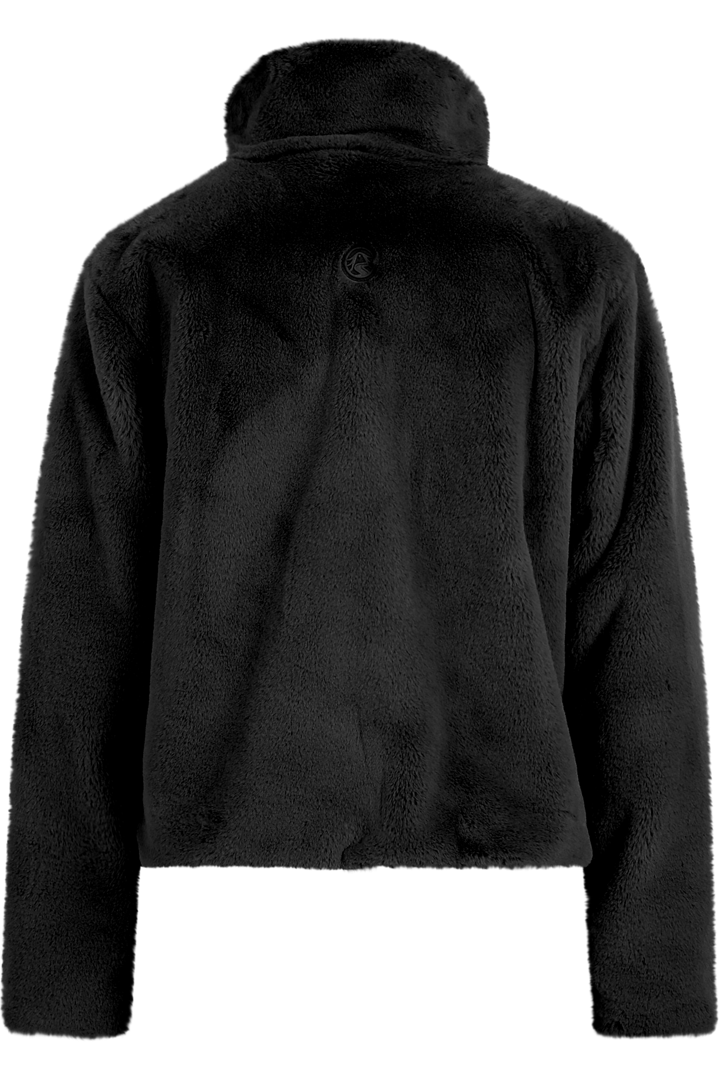 Plush Jacket with Turn-down Collar