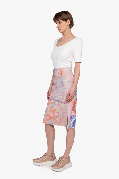 Slim Skirt with Print