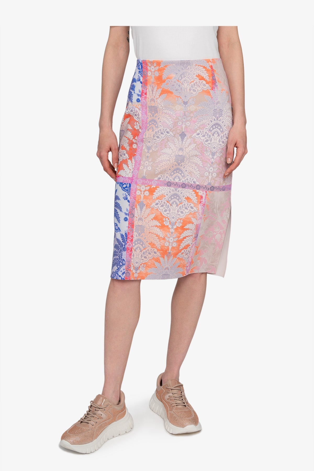 Slim Skirt with Print