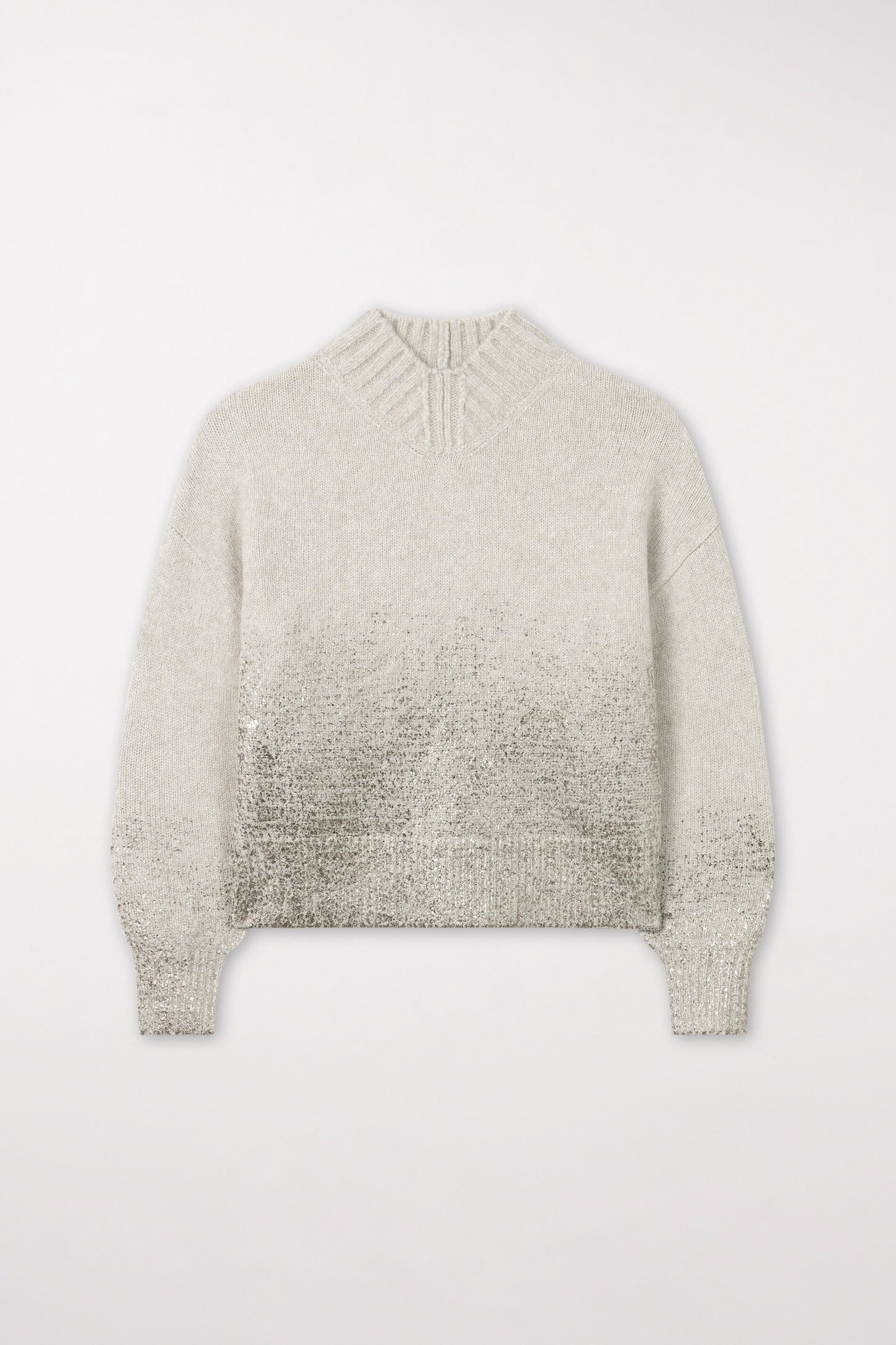 Sweater with A Metallic Print