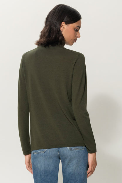 Wool Blend Turtleneck Sweater