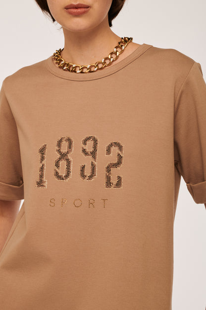 T-shirt with 1892 Diamond Stud