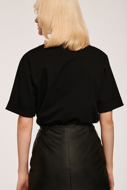 T-Shirt with Plover Case Stud Effect