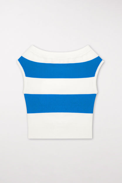 Knitted Top with Block Stripes