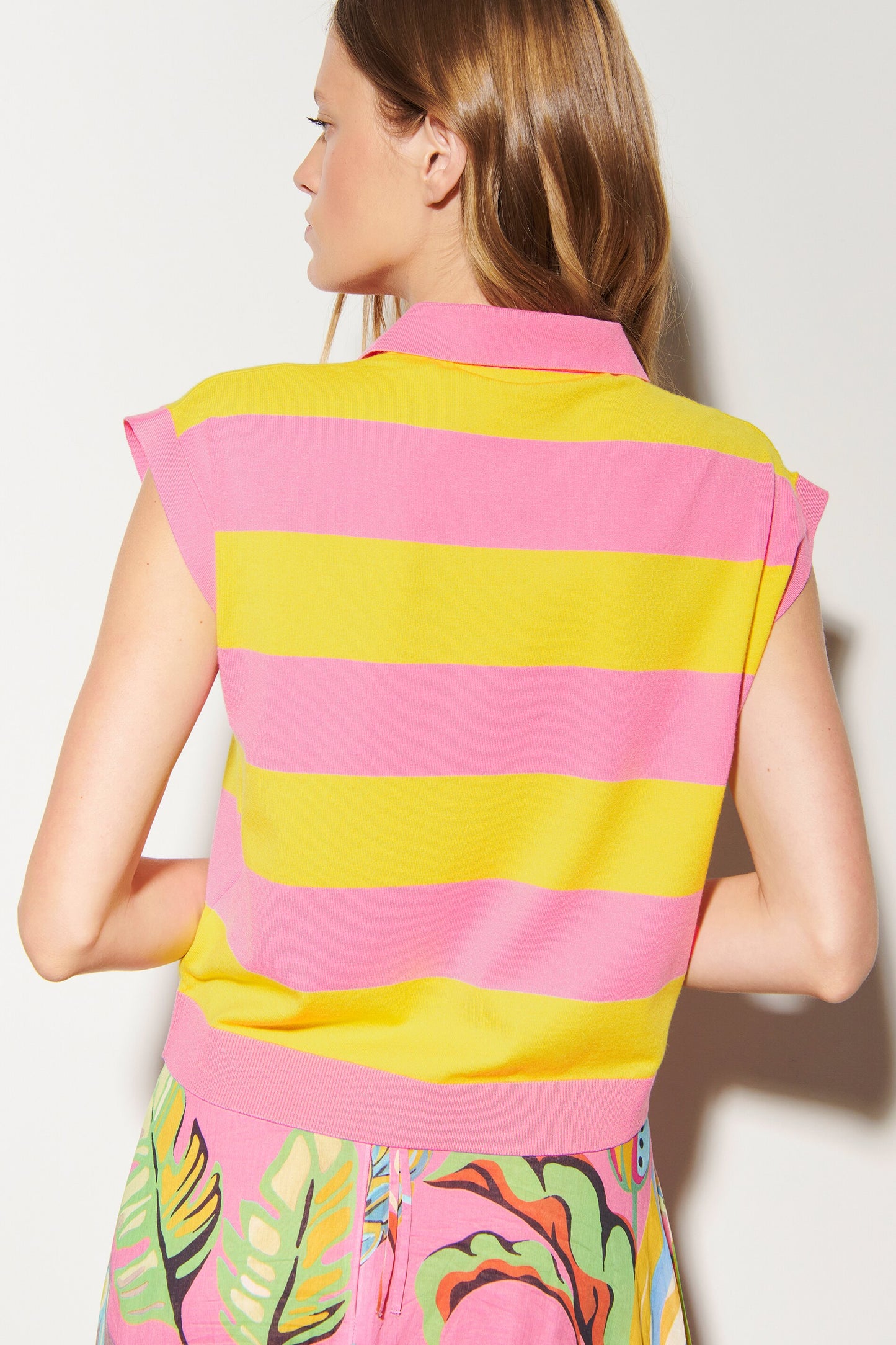 Tank Top with Block Stripes