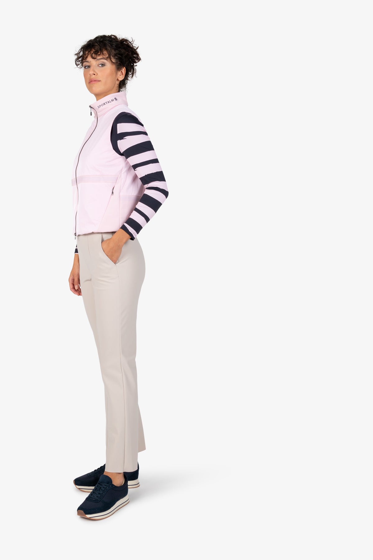 Vest with Stand-up Collar