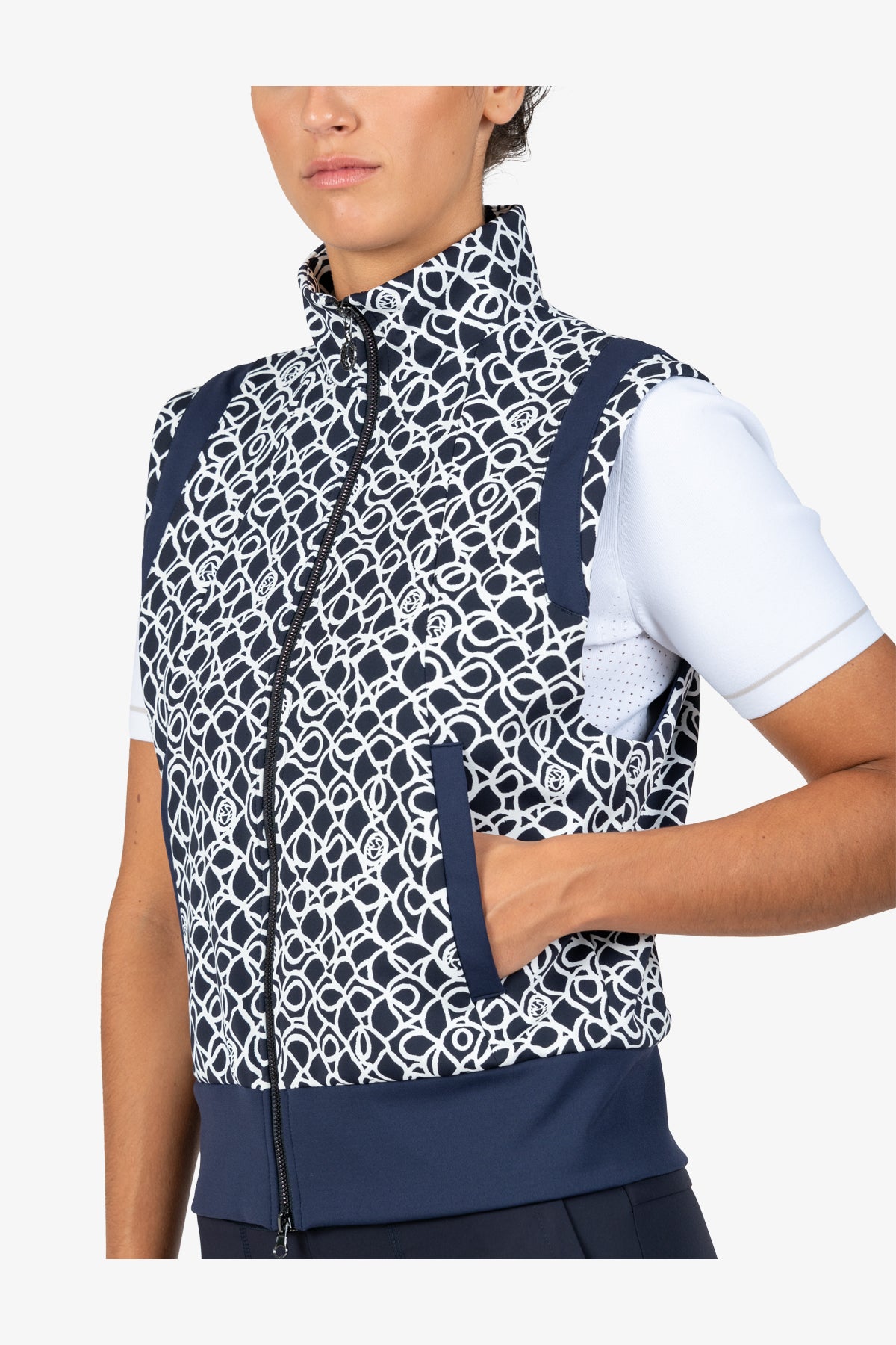 Vest with Stand-up Collar