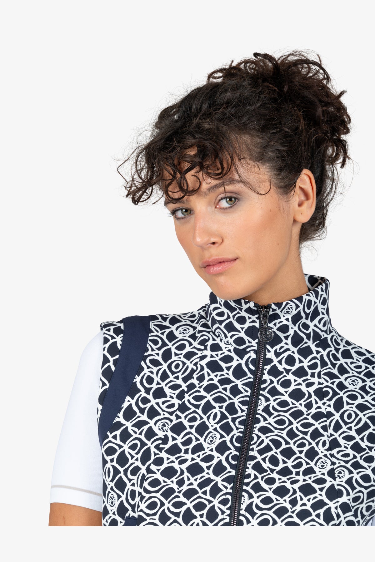 Vest with Stand-up Collar