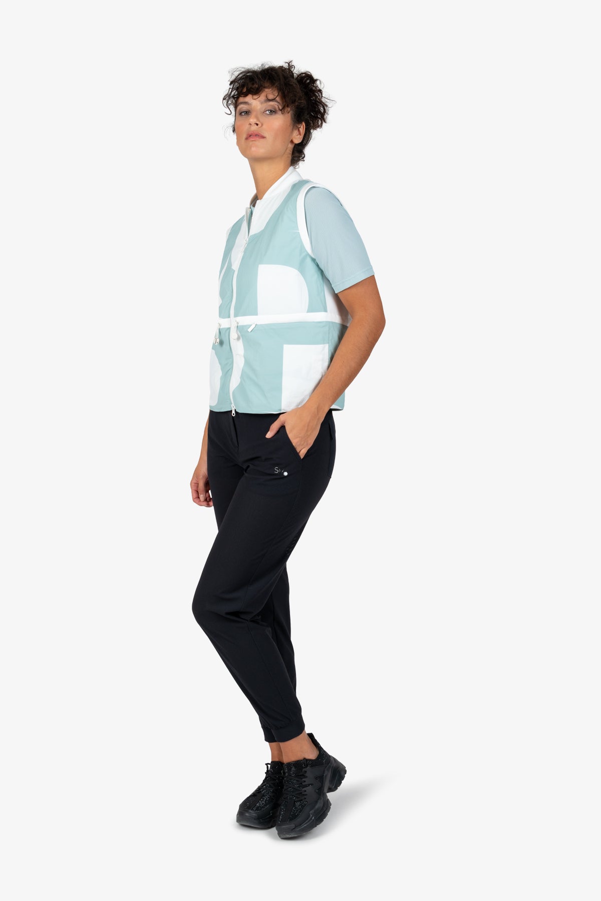 Vest with Stand-up Collar