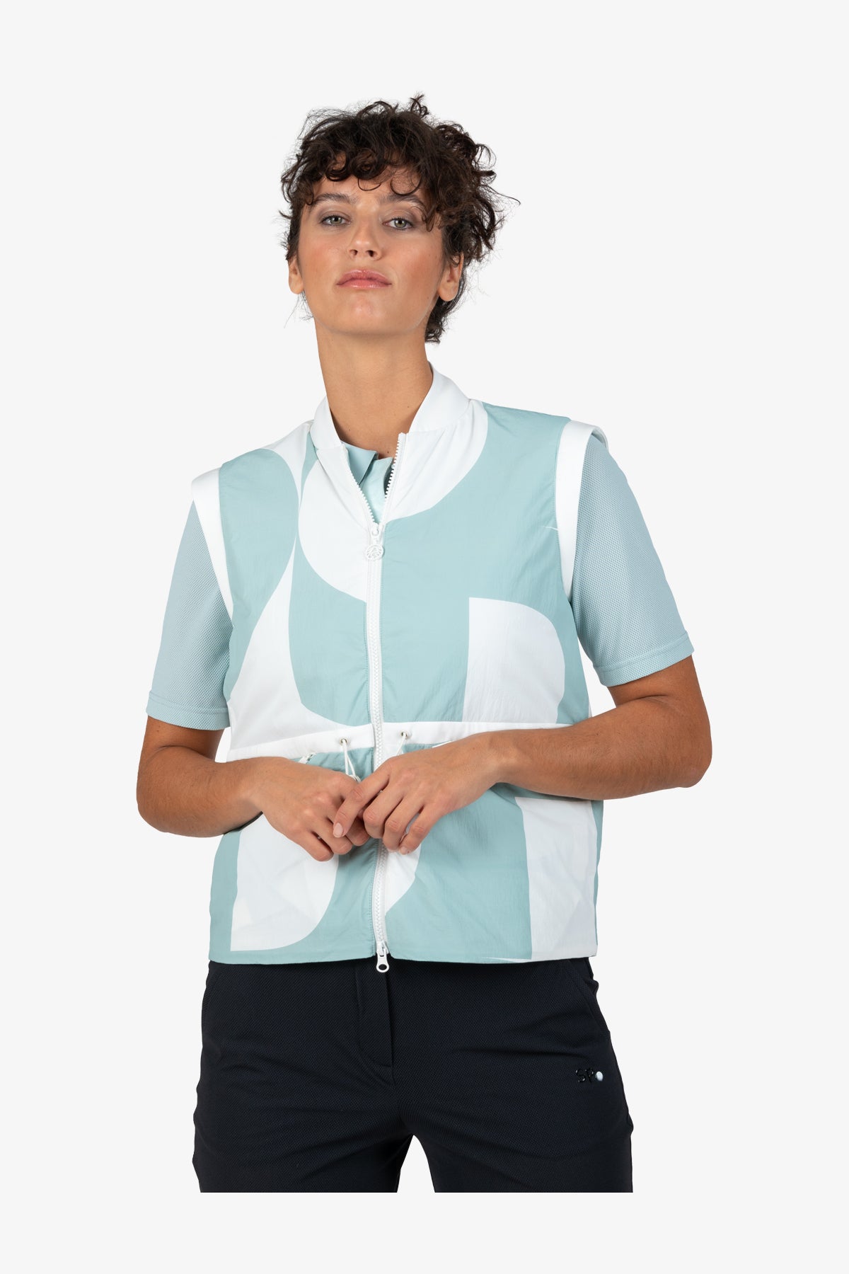 Vest with Stand-up Collar